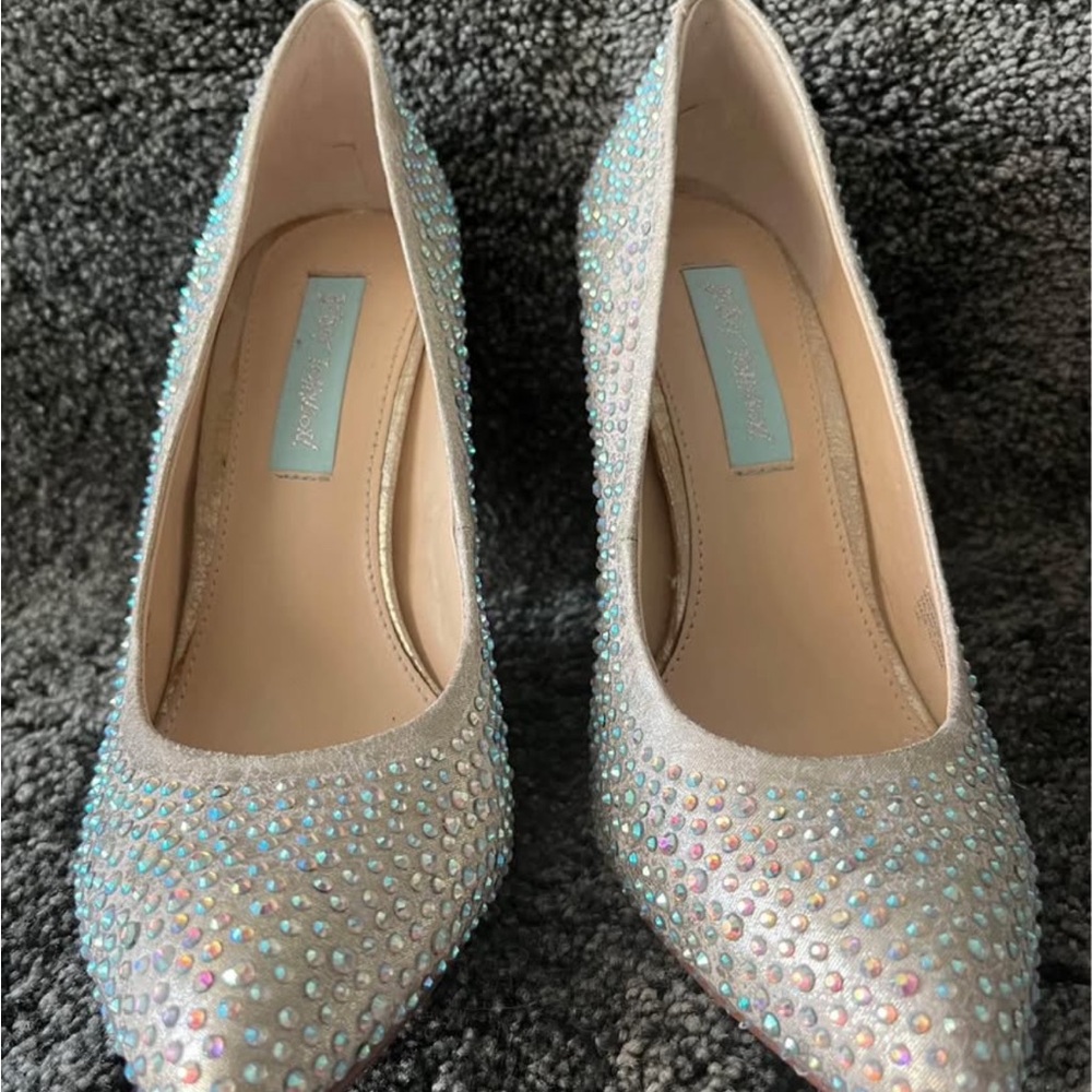 Betsey Johnson Women’s Rhinestone Heels